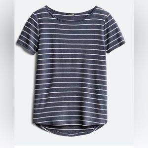 Pink Clover - Small - Navy with white stripes